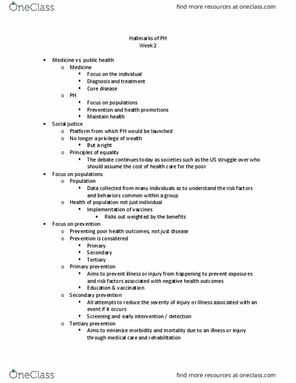 PHC 4101 Lecture Notes - Lecture 4: Mercantilism, Miscarriage, Periodontitis thumbnail