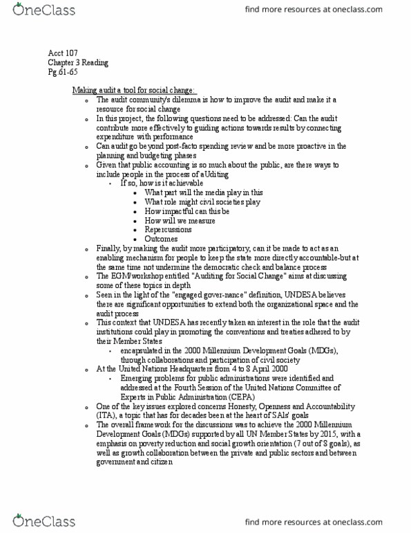 ACCT 107 Chapter Notes - Chapter 3: Headquarters Of The United Nations, United Nations Department Of Economic And Social Affairs, 4Th Scottish Parliament thumbnail