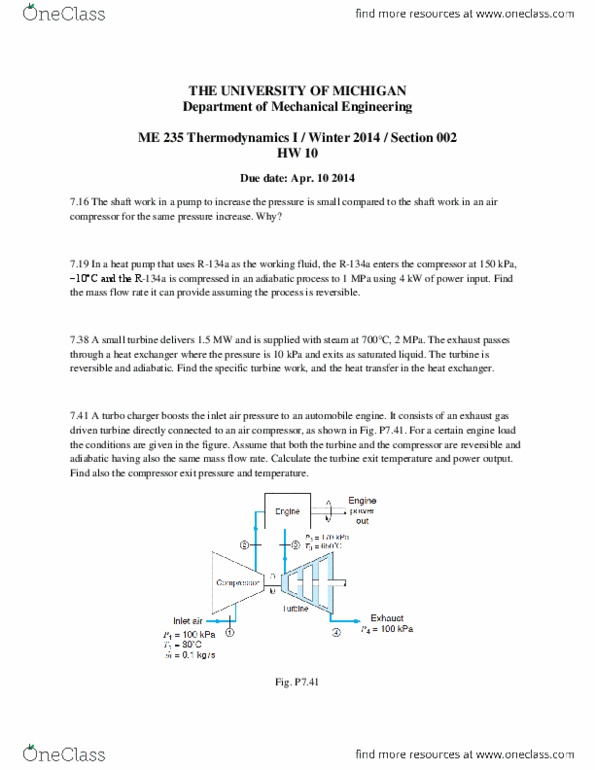 MECHENG 235 Lecture Notes - Mass Flow Rate, Air Compressor, Exhaust Gas thumbnail