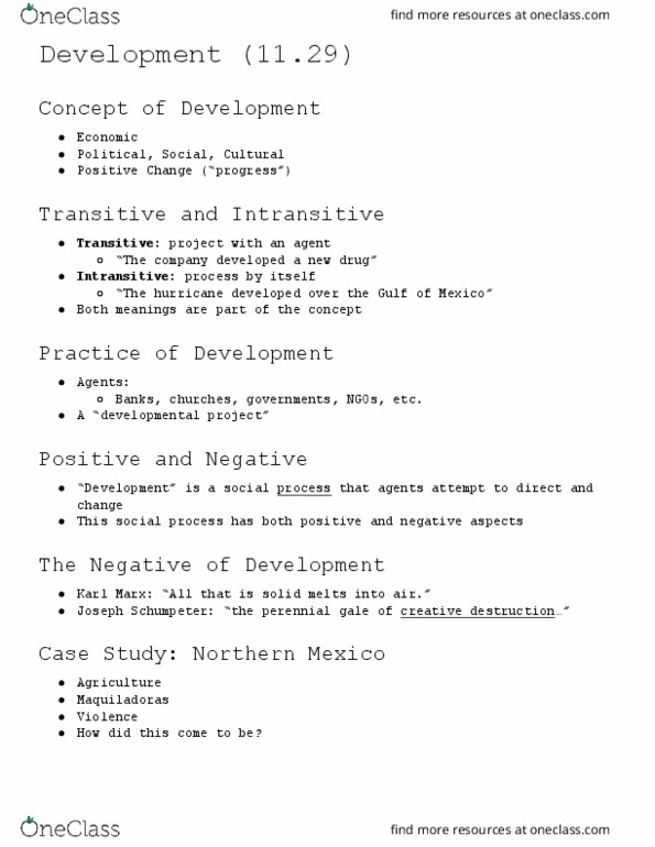 ANTH 2 Lecture Notes - Lecture 18: Joseph Schumpeter, Creative Destruction thumbnail