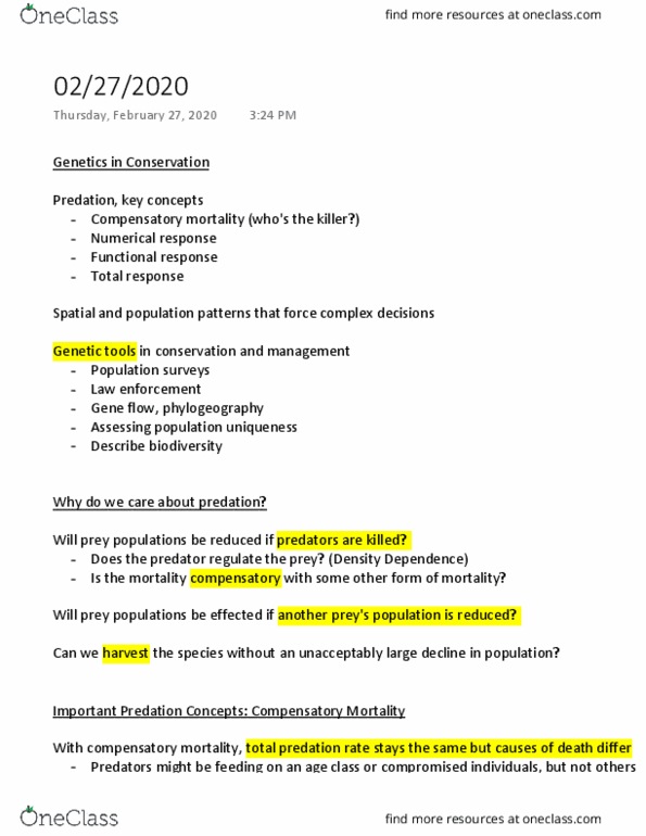 BIOL 422 Lecture Notes - Lecture 13: Phylogeography, Gene Flow, Ring Species thumbnail