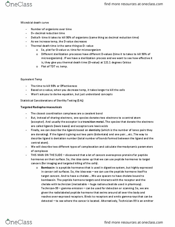 CRIM 2653 Lecture Notes - Lecture 31: Thermal Death Time, Lone Pair, Denticity thumbnail