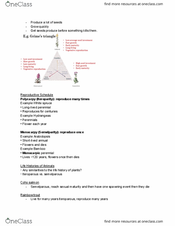 BIO205H5 Lecture Notes - Lecture 1: Rainbow Trout, Monocarpic, Determinant thumbnail