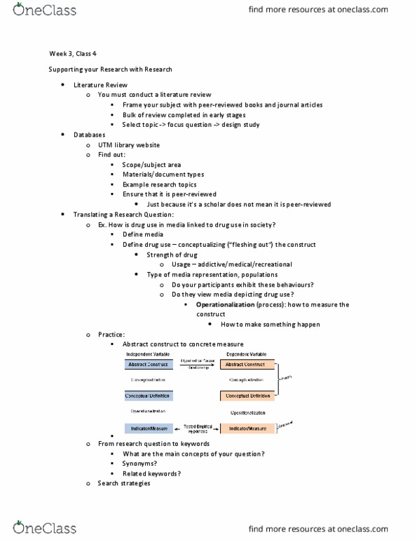 CCT208H5 Lecture Notes - Lecture 4: Operationalization, Boolean Algebra thumbnail