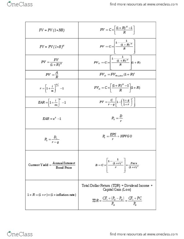 FIN 300 Lecture Notes - Reserve Requirement, Tax Shield thumbnail