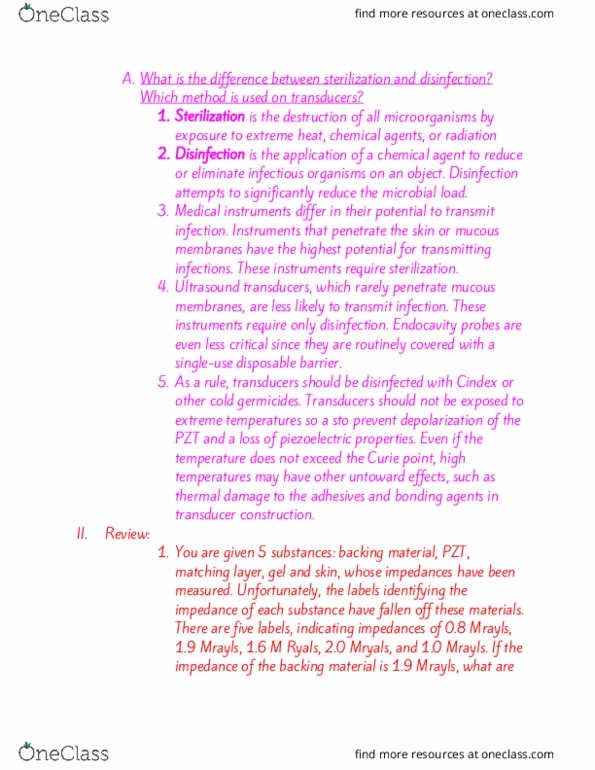 RIU 320 Lecture Notes - Lecture 36: Lead Zirconate Titanate, Curie Temperature, Disinfectant thumbnail