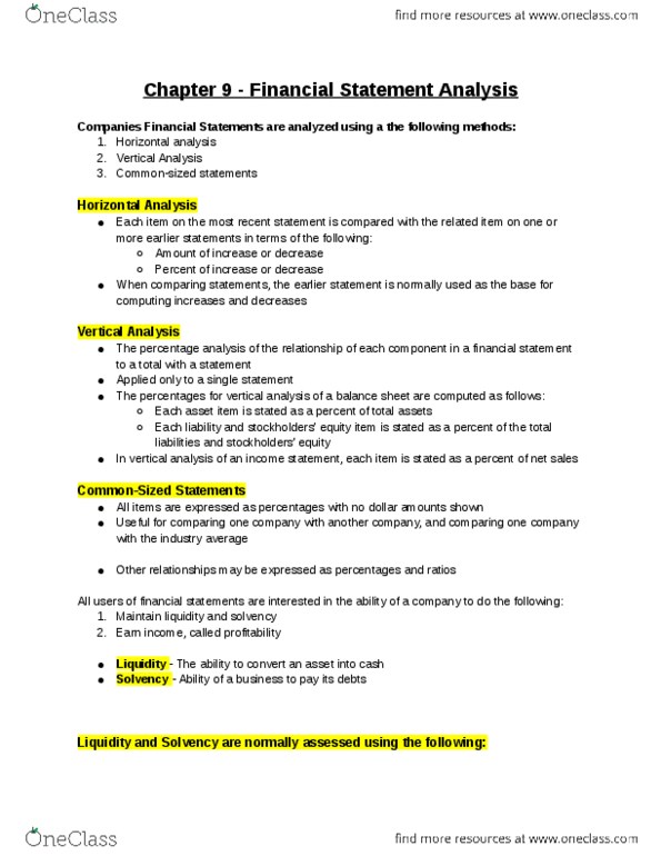 BUSI 1003 Chapter Notes - Chapter 9: Internal Control, Asset, Current Liability thumbnail