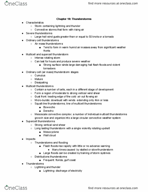 11:670:101 Lecture Notes - Lecture 9: Mesoscale Convective Complex, Wind Shear, Tornado Warning thumbnail