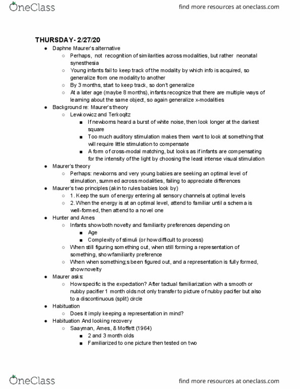 CPSY 4343 Lecture Notes - Lecture 11: Pacifier, Crossmodal, White Noise thumbnail