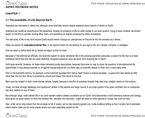 Astronomy 2021A/B Chapter 1: Textbook notes for chapter 1 thumbnail