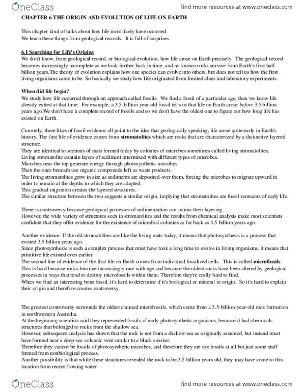 Astronomy 2021A/B Chapter Notes - Chapter 6: Archaea thumbnail