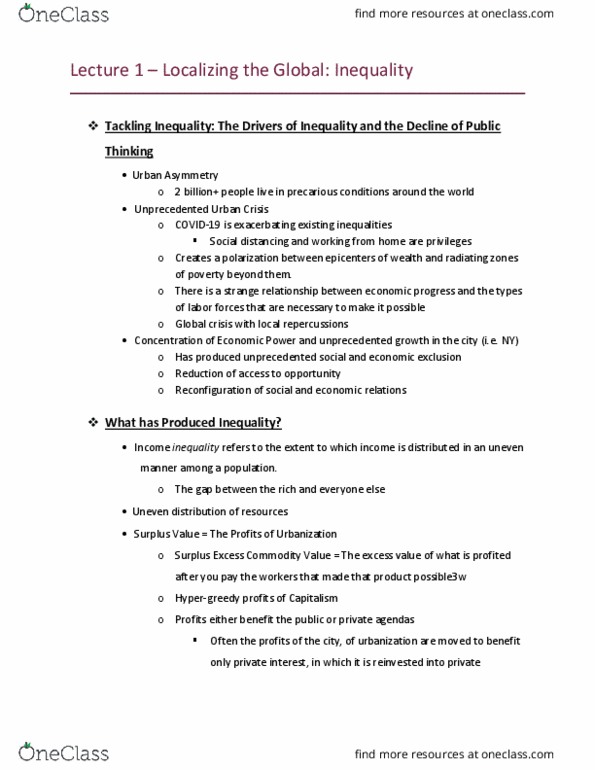 VIS 102 Lecture Notes - Lecture 1: Social Distance, Global Catastrophic Risk, Investment thumbnail