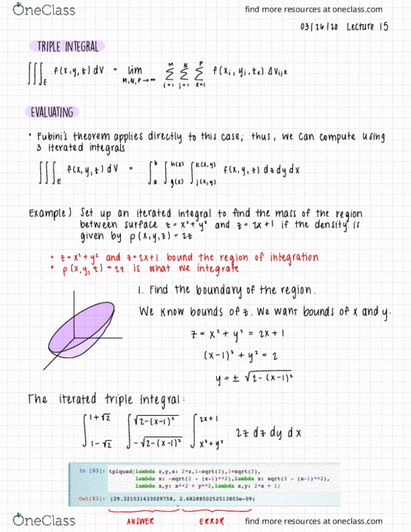 MATH UN1102 Lecture Notes - Lecture 35: Centroid, Unit Square, Weighted Arithmetic Mean thumbnail