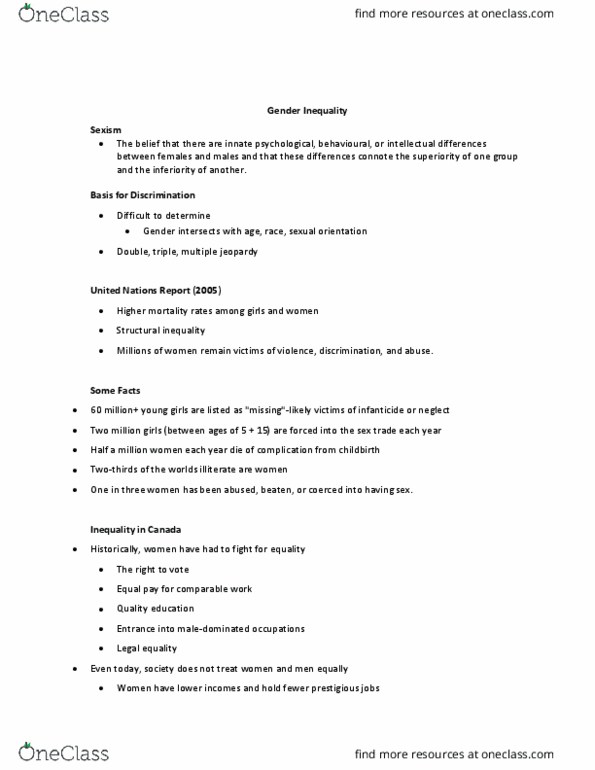 AHSS*4070 Lecture Notes - Lecture 9: Structural Inequality, Devaluation, Human Resources Development Canada thumbnail