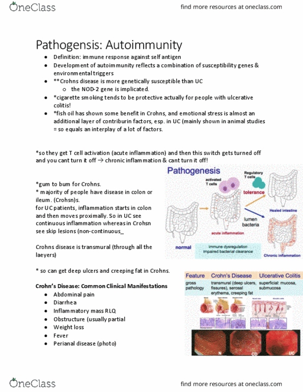 PHIL 2015 Chapter Notes - Chapter 3.1: Ulcerative Colitis, Nod2, Abdominal Pain thumbnail
