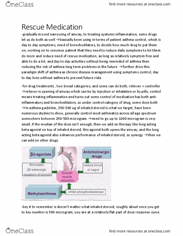 PHIL 2015 Chapter Notes - Chapter 6.7: Microgram, Bronchodilator, Asthma thumbnail