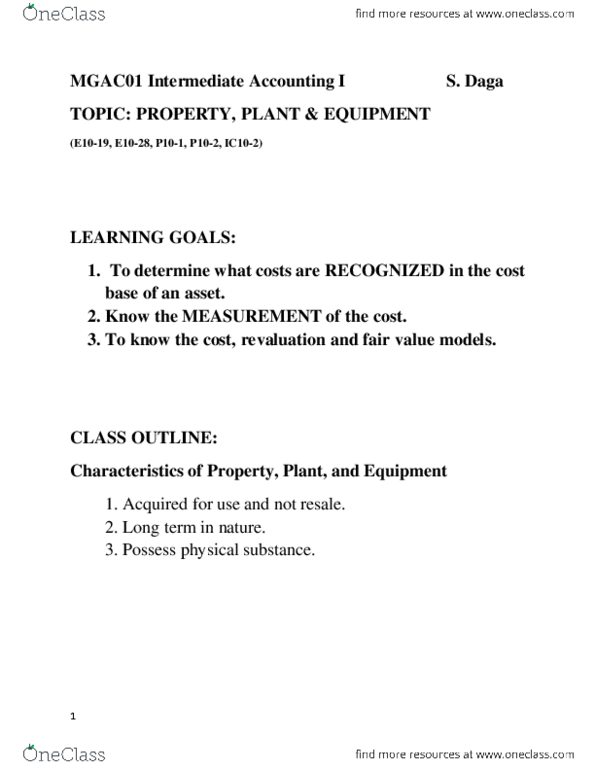 MGAC01H3 Lecture Notes - Financial Statement, Green Roof, Adamski thumbnail