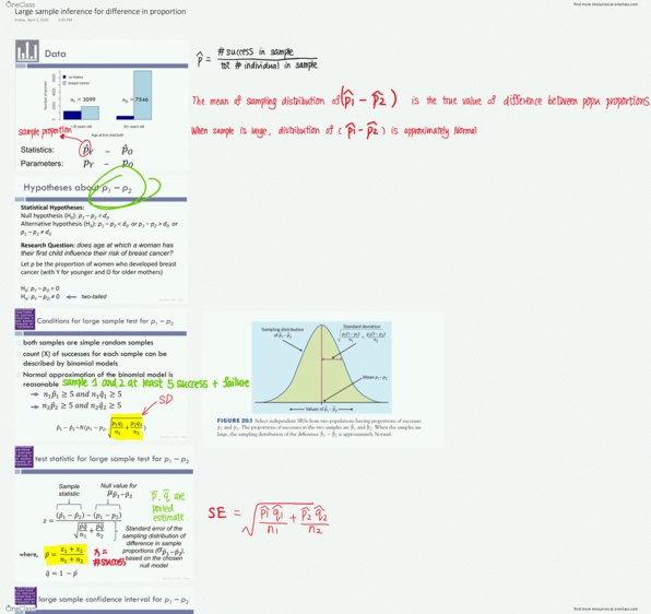 Statistical Sciences 2244A/B Lecture 6: Large sample inference for difference in proportion thumbnail