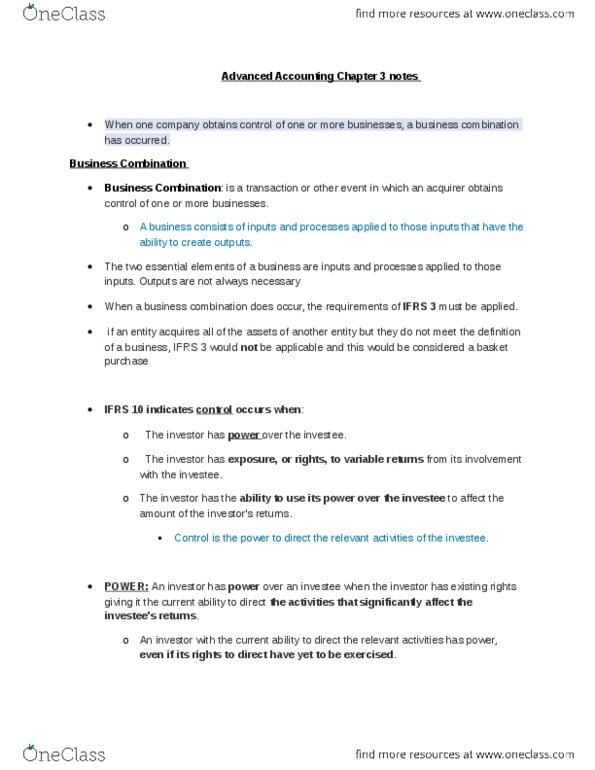 ACC 703 Lecture Notes - Profit Margin, Financial Statement, Contingent Liability thumbnail