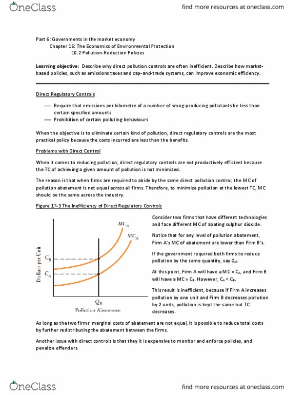 ECON 208 Lecture Notes - Lecture 15: Allocative Efficiency, Profit Maximization, Economic Equilibrium thumbnail