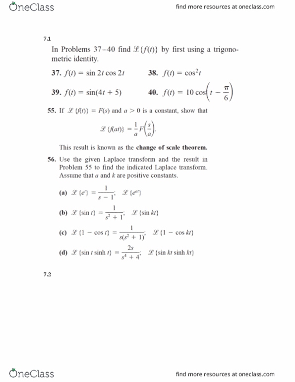 MATH 315 Final: Assignment 4 - Textbook Problems - OneClass