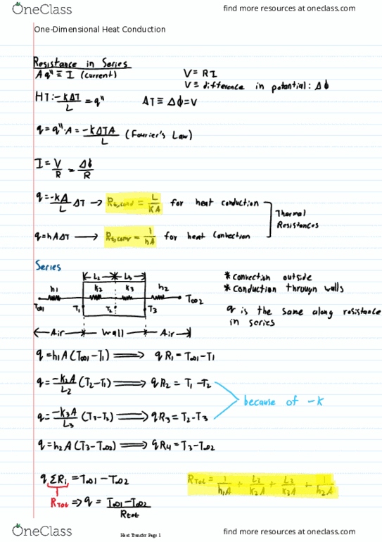 Mechanical and Materials Engineering 2273A/B Lecture 18: One-Dimensional Heat Conduction thumbnail