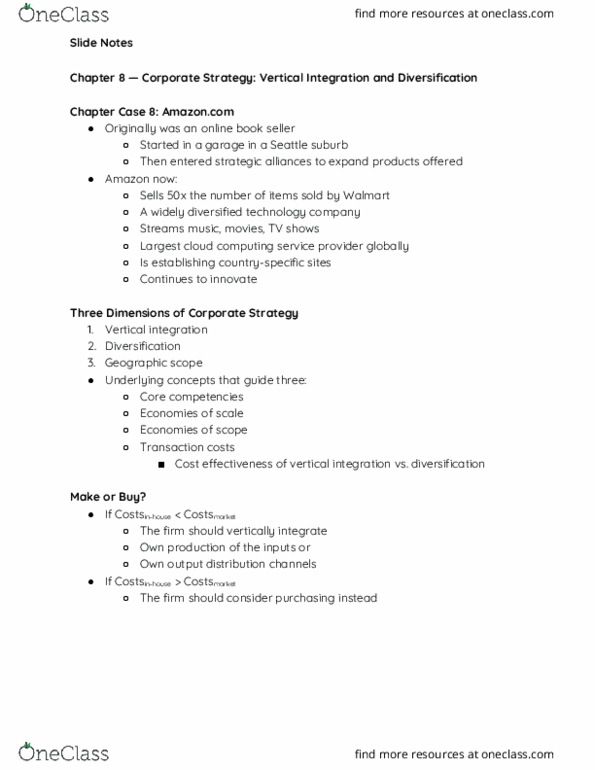 MGT 3659 Lecture Notes - Lecture 8: Vertical Integration, Cloud Computing, Wrongful Death Claim thumbnail