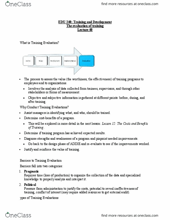 EDUC 240 Lecture Notes - Lecture 40: Learning Organization thumbnail