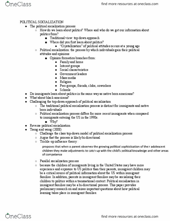 POLI 100H Lecture Notes - Lecture 3: Natural-Born-Citizen Clause, Mass Media, Crystallization thumbnail