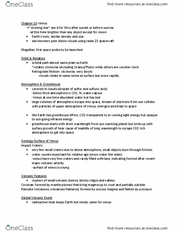 Earth Sciences 1086F/G Lecture Notes - Lecture 10: Solar Wind, Asthenosphere, Plate Tectonics thumbnail