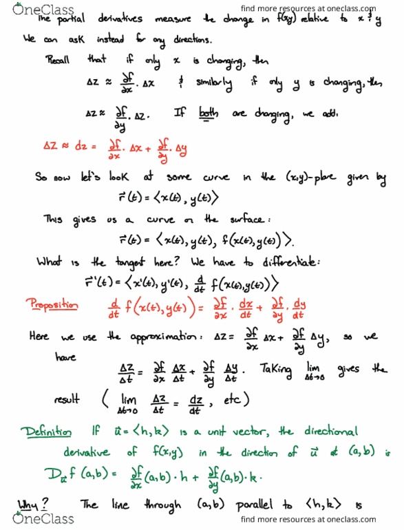 MATH 32A Lecture Notes - Lecture 17: Adze, Unit Vector, Preposition And Postposition thumbnail