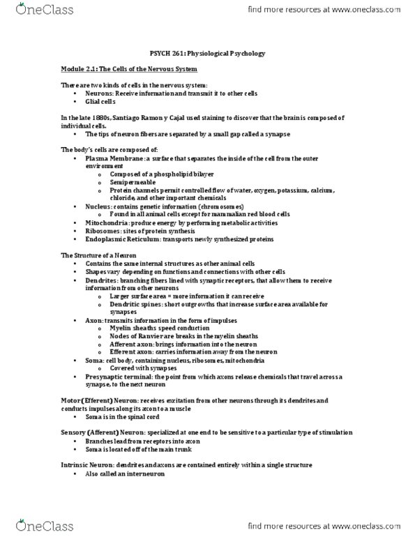PSYCH261 Chapter : PSYCH 261 - Week 2 Textbook Notes (Modules 2.1 - 3.1) thumbnail
