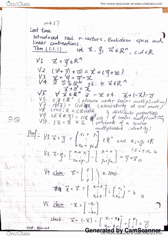 MATH136 Lecture Notes - Euclidean Space thumbnail
