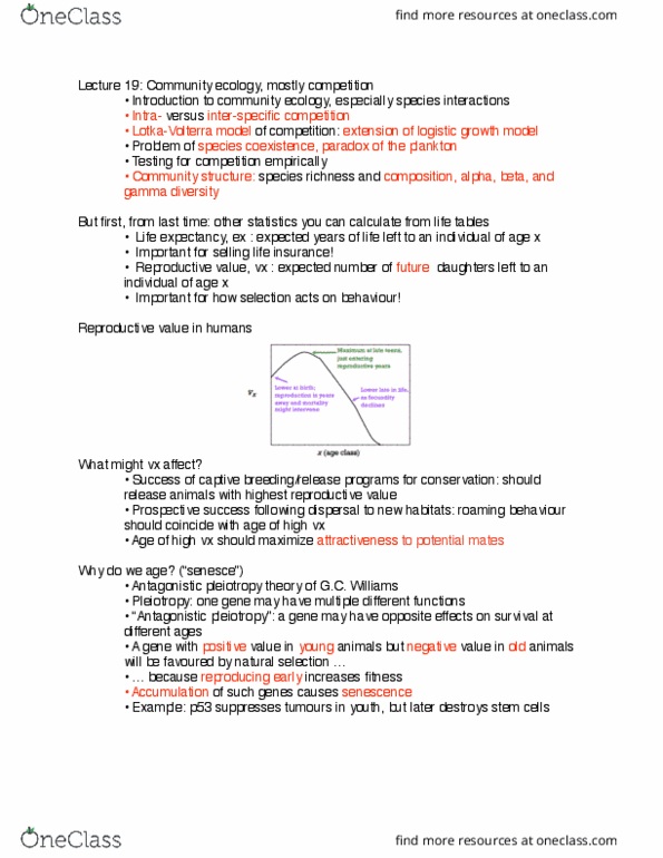 BIO120H1 Lecture Notes - Lecture 19: Logistic Function, Pleiotropy, Gamma Diversity thumbnail