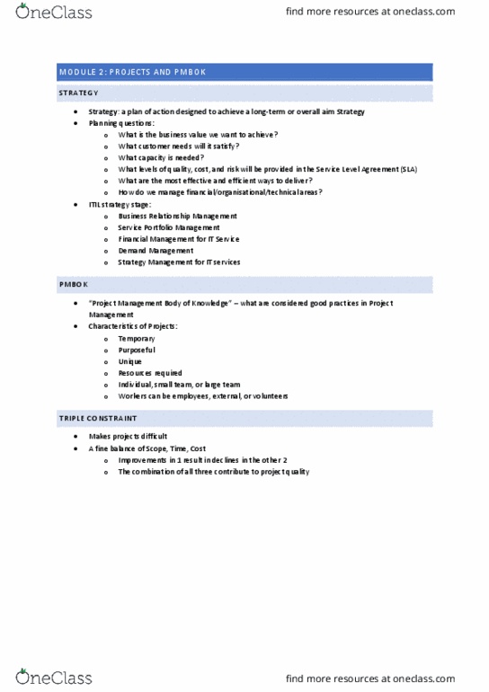 INFO3333 Lecture Notes - Lecture 2: It Portfolio Management, Service-Level Agreement, A Fine Balance thumbnail