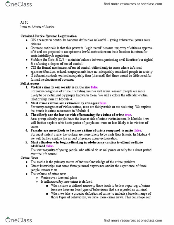 AJ 010 Lecture Notes - Lecture 2: Selection Bias, Moral Panic thumbnail