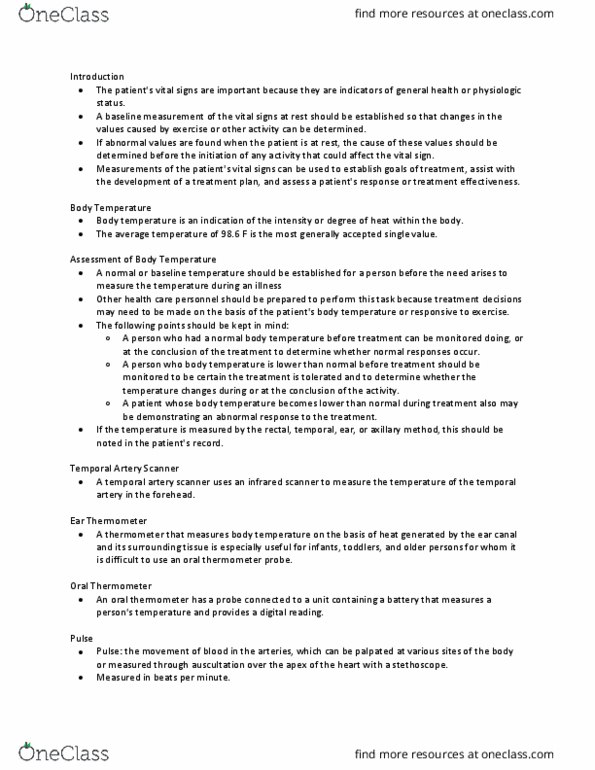 HSA 4502 Lecture Notes - Lecture 3: Asthma, Hypotension, Diastole thumbnail