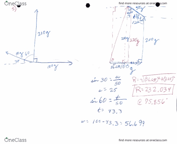 PHYS 1040 Lecture 14: calculations for the vectors of the ladder shadow problem thumbnail