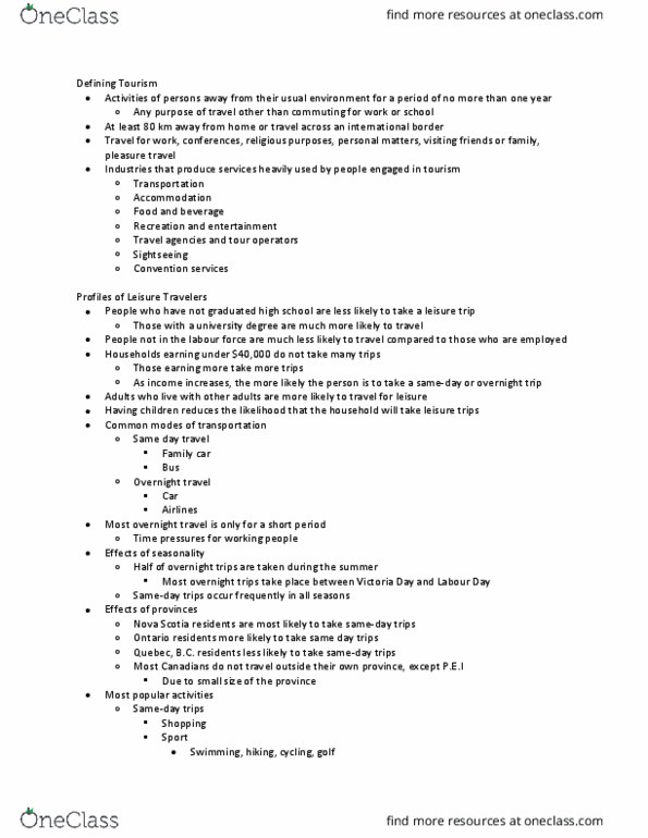 REC100 Chapter Notes - Chapter 12: Family Car, Disposable And Discretionary Income, Airline Deregulation thumbnail