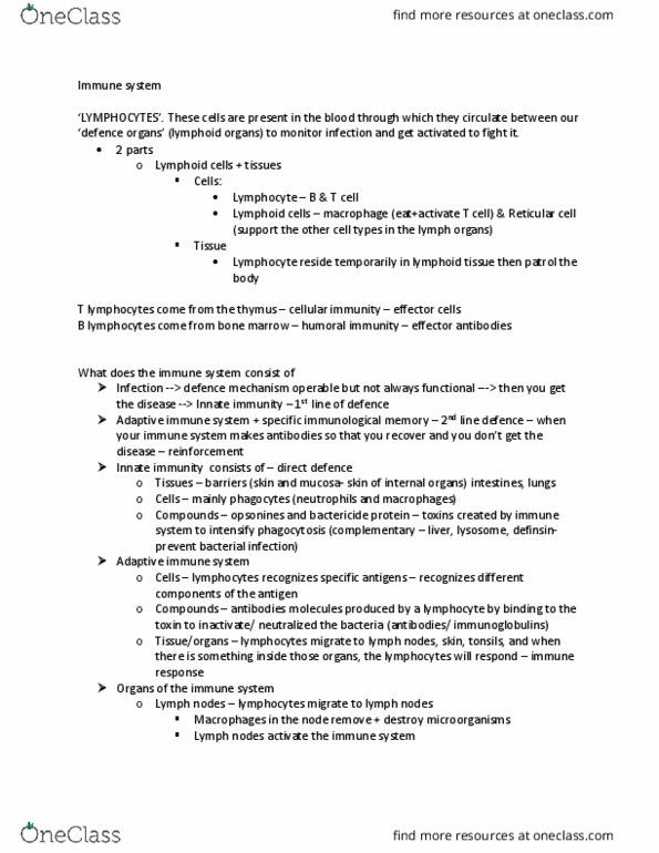 DANCEST 805 Lecture Notes - Lecture 21: Mucosa-Associated Lymphoid Tissue, Phagocytosis, Mycobacterium thumbnail