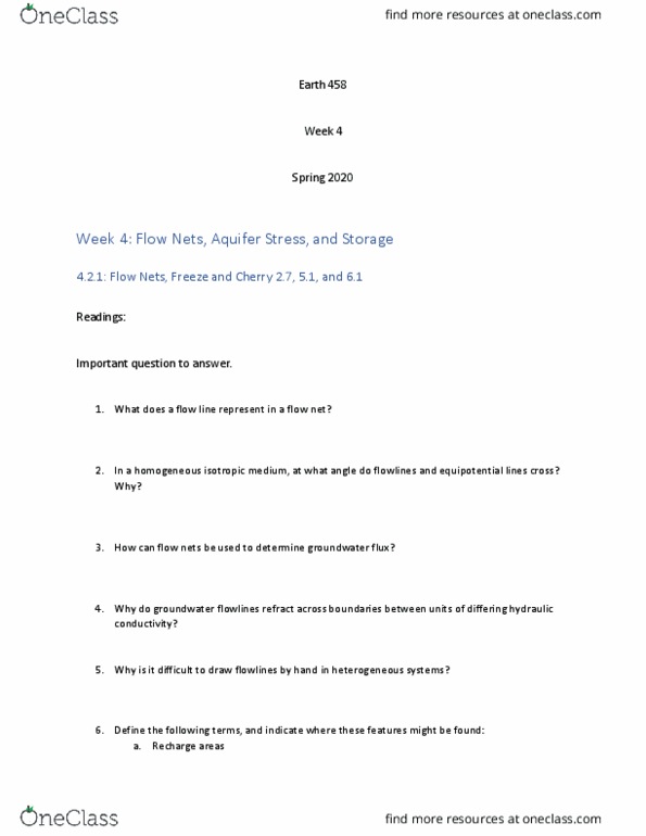 EARTH458 Lecture Notes - Lecture 4: Hydraulic Conductivity, Equipotential thumbnail