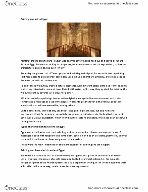 HUM 145 Lecture Notes - Lecture 1: Sancta Sanctorum, Gigantism, Twentieth Dynasty Of Egypt thumbnail