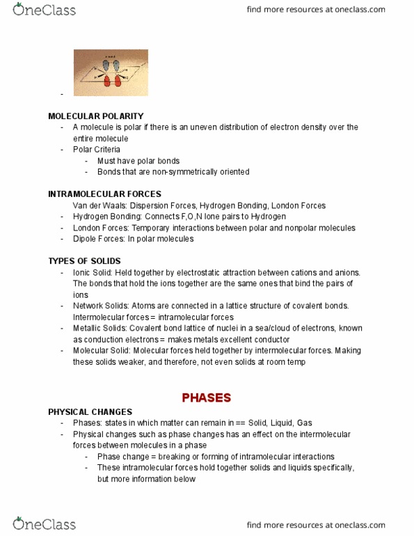 CHEM 11200 Lecture Notes - Lecture 16: London Dispersion Force, Metal, Intermolecular Force thumbnail