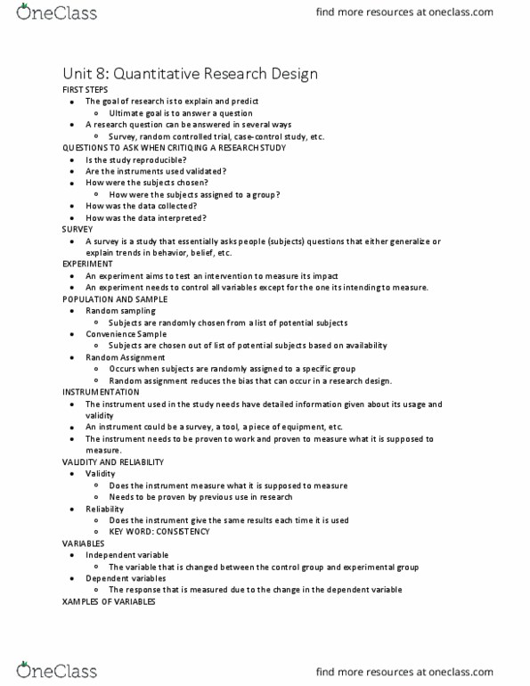 IHS 4504 Lecture Notes - Lecture 8: Analysis Of Variance, The Control Group, Dependent And Independent Variables thumbnail