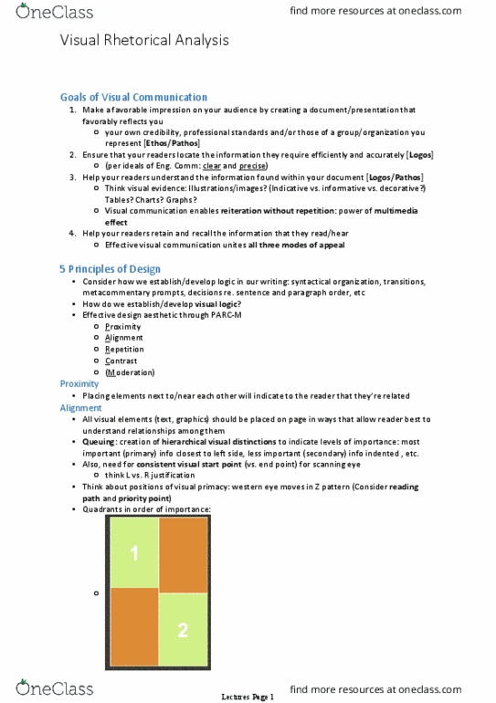 Writing 2130F/G Lecture Notes - Lecture 3: Serif thumbnail