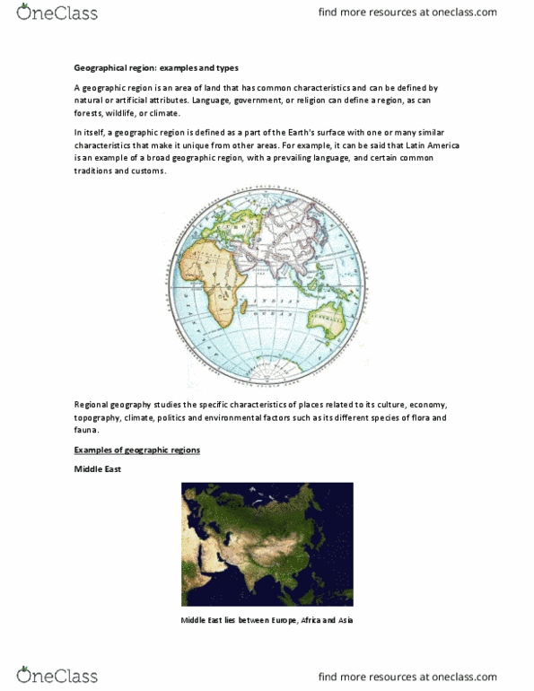 GEOG 104 Chapter Notes - Chapter 2: Mind Map, Mesozoic, Paul Vidal thumbnail