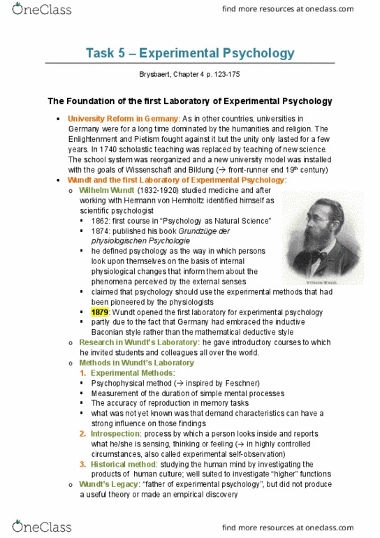DANCEST 301 Lecture Notes - Lecture 27: Wilhelm Wundt, Intelligence Quotient, American Psychologist thumbnail
