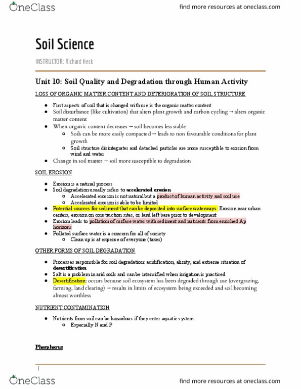 ENVS 2060 Lecture Notes - Lecture 10: Municipal Solid Waste, Limiting Factor, Humus thumbnail