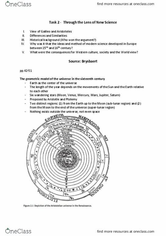 DANC 010AD Lecture Notes - Lecture 5: World View, Adolphe Quetelet, Mental Chronometry thumbnail