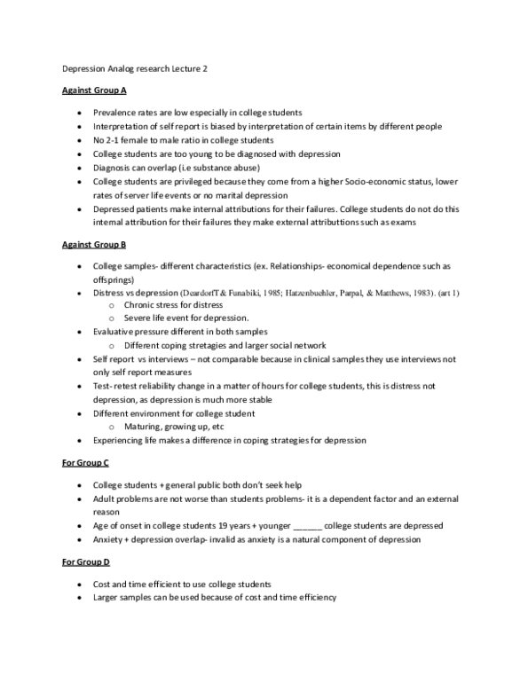 PSYD33H3 Lecture Notes - Lecture 2: Ibm 7090 thumbnail